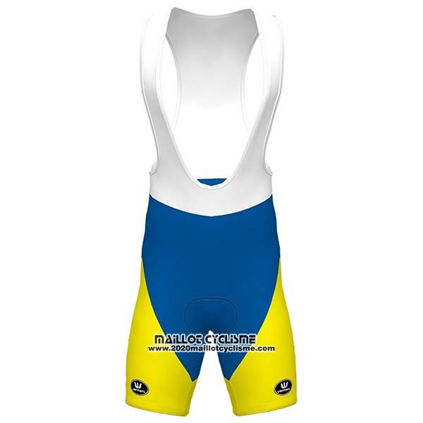 2020 Maillot Ciclismo Sport Vlaanderen-baloise Blanc Jaune Bleu Manches Courtes et Cuissard